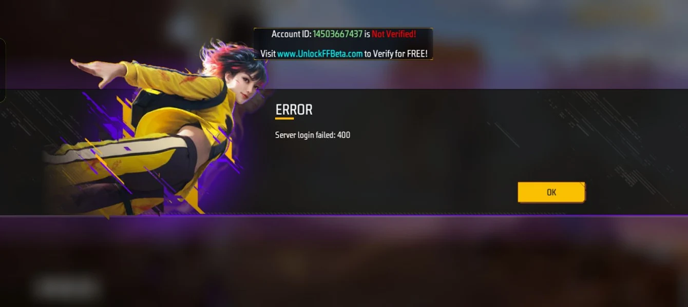 Astute FF Beta game-related screen